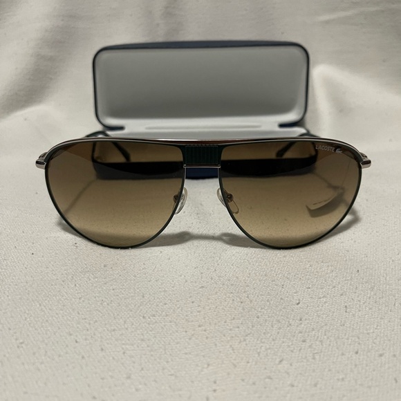 Lacoste Unisex Aviator Sunglasses - Picture 2 of 4
